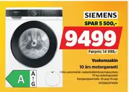 POWER Vaskemaskin, NOK 9499 tilbud