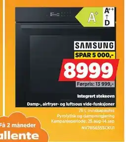 POWER Integrert stekeovn, NOK 8999 tilbud
