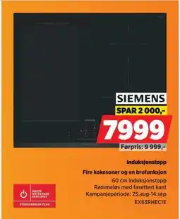 POWER Induksjonstopp, NOK 7999 tilbud