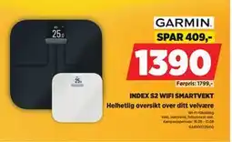 POWER INDEX S2 WIFI SMARTVEKT, NOK 1390 tilbud