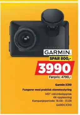 POWER Garmin X310, NOK 3990 tilbud