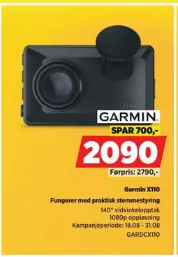 POWER Garmin X110, NOK 2090 tilbud