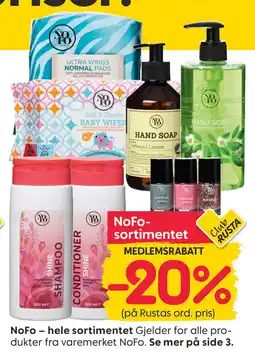 Rusta NoFo - hele sortimentet tilbud