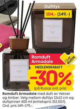 Rusta Romduft Armadale tilbud