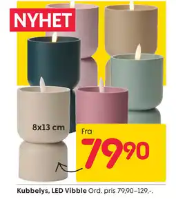 Rusta Kubbelys, LED Vibble tilbud