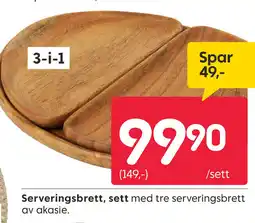 Rusta Serveringsbrett, sett tilbud