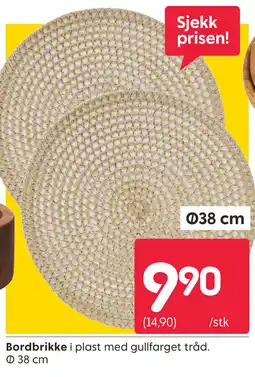 Rusta Bordbrikke tilbud