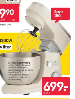 Rusta Kjøkkenmaskin Retro tilbud
