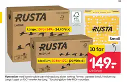 Rusta Flytteesker tilbud