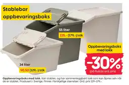 Rusta Oppbevaringsboks med lokk tilbud