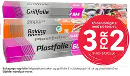 Rusta Bakepapir og folie tilbud