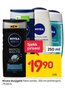 Rusta Nivea dusjgelé tilbud