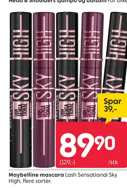 Rusta Maybelline mascara tilbud