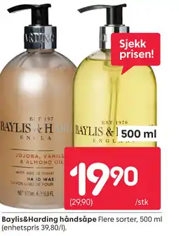 Rusta Baylis&Harding håndsåpe tilbud