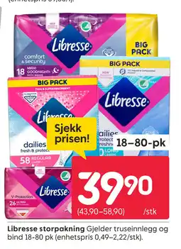 Rusta Libresse storpakning tilbud