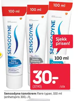 Rusta Sensodyne tannkrem tilbud