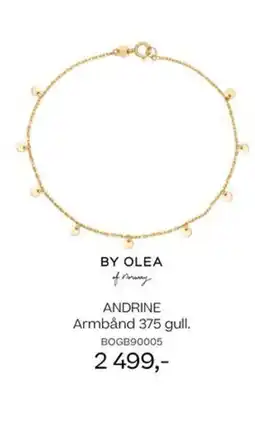 Bjørklund BY OLEA of Norway ANDRINE Armbånd 375 gull. tilbud