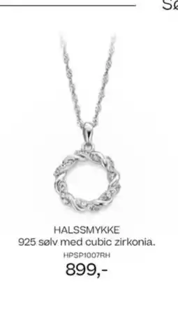Bjørklund HALSSMYKKE 925 sølv med cubic zirkonia. HPSP1007RH tilbud