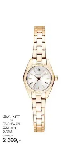 Bjørklund GANT TIME FAIRHAVEN 022 mm, tilbud