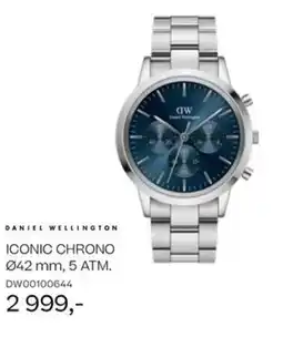 Bjørklund DANIEL WELLINGTON 042 mm, 5 ATM. ICONIC CHRONO tilbud