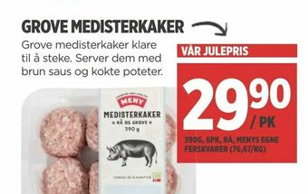 Meny Grove medisterkaker tilbud