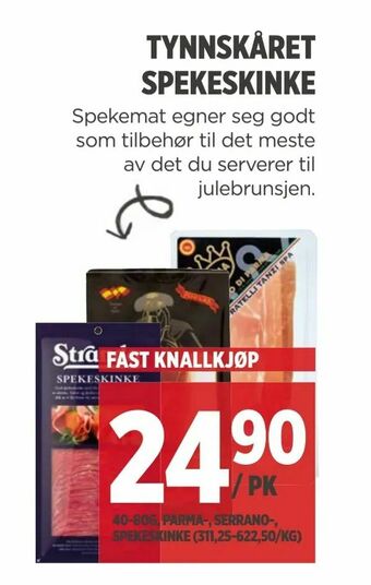 Meny Tynnskåret spekeskinke tilbud
