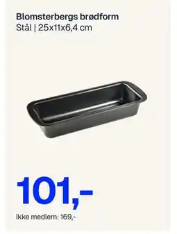 Jernia Blomsterbergs brødform, NOK 169, Medlemspris tilbud