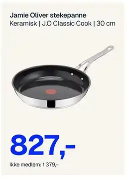 Jernia Jamie Oliver stekepanne, NOK 1379, Medlemspris tilbud