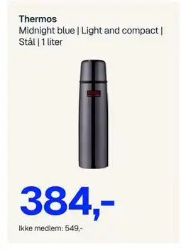 Jernia Thermos, NOK 549, Medlemspris tilbud