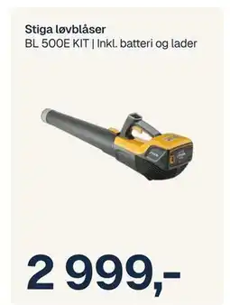 Jernia Stiga løvblåser, NOK 2999 tilbud