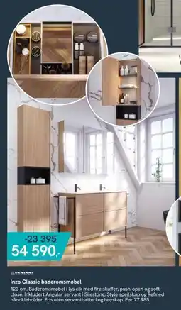 Bademiljø Inzo Classic baderomsmøbel, NOK 54590 tilbud