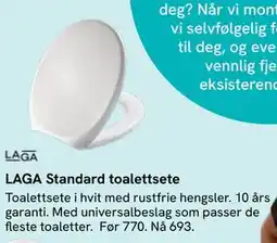 Bademiljø LAGA Standard toalettsete, NOK 693 tilbud