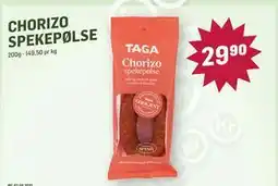 Holdbart CHORIZO SPEKEPØLSE, NOK 29.9 tilbud
