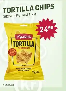 Holdbart TORTILLA CHIPS, NOK 24.9 tilbud
