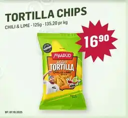 Holdbart TORTILLA CHIPS, NOK 16.9 tilbud