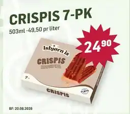 Holdbart CRISPIS 7-PK, NOK 24.9 tilbud