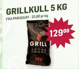 Holdbart GRILLKULL 5 KG, NOK 129 tilbud