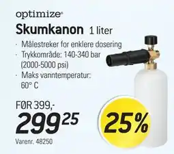 Thansen Skumkanon, NOK 299.25 tilbud