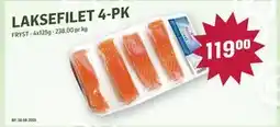Holdbart LAKSEFILET 4-PK, NOK 119 tilbud