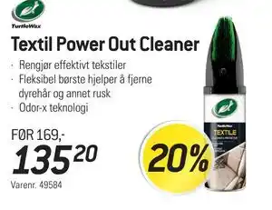 Thansen Textil Power Out Cleaner, NOK 135.2 tilbud