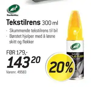 Thansen Tekstilrens, NOK 143.2 tilbud