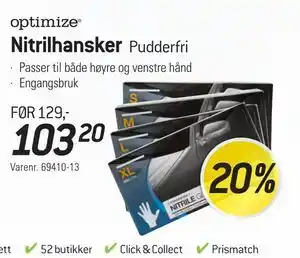 Thansen Nitrilhansker, NOK 103.2 tilbud