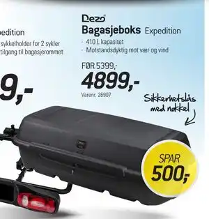 Thansen Bagasjeboks, NOK 4899 tilbud