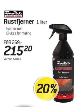 Thansen Rustfjerner, NOK 215.2 tilbud