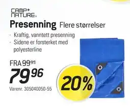 Thansen Presenning, NOK 79.96 tilbud