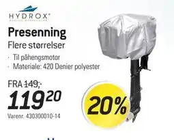 Thansen Presenning, NOK 119.2 tilbud