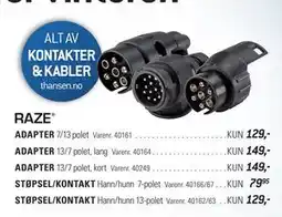 Thansen STØPSEL/KONTAKT tilbud