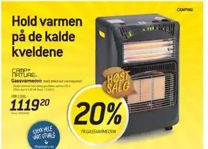 Thansen 20% PÅ GASSVARMEOVN tilbud