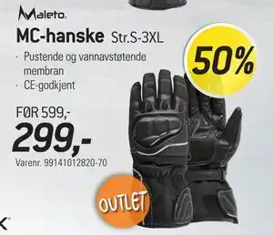 Thansen MC-hanske, NOK 299 tilbud