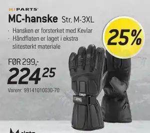 Thansen MC-hanske, NOK 224.25 tilbud